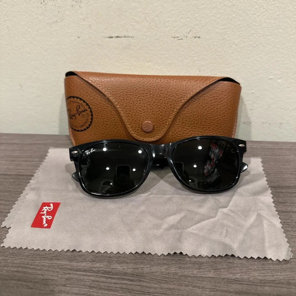 Meta Ray-Ban Black glasses with Brown Case